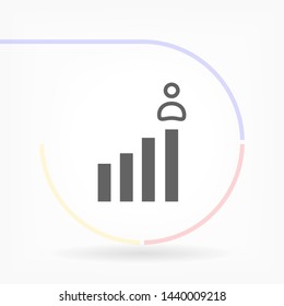rating men vector icon eps 10 , Lorem ipsum Flat design