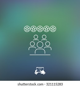 Rating people icon