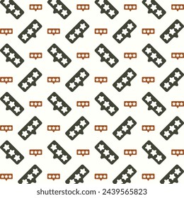 Rating pretty trendy multicolor repeating pattern vector illustration background