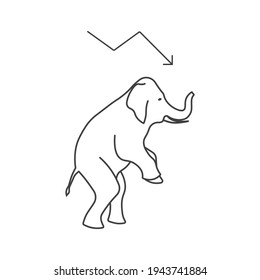 Rating Republicans linear icon. US policy. Thin line customizable illustration. Vector isolated outline drawing