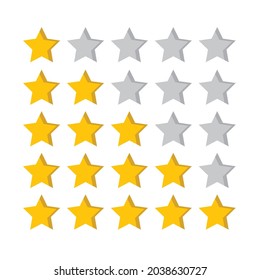 rating review and feedback icon for application and webside