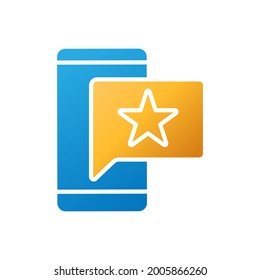Rating, Review, or feedback icon vector illustration. Customer rating icon vector design template. Customer Review Feedback with Star vector icon design for website, symbol, logo, sign, app, UI.