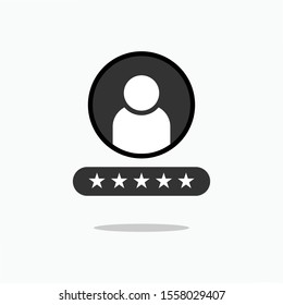 Rating, Review Icon. Customer Feedback Symbol. Applied for Design, Presentation, Website or Apps Elements - Vector. 