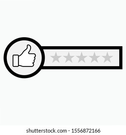 Rating or Review Icon. Customer Feedbacks Illustrations As A Simple Vector Sign & Trendy Symbol for Design and Sport Websites, Presentation or Application.