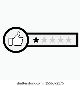 Rating or Review Icon. Customer Feedbacks Illustrations As A Simple Vector Sign & Trendy Symbol for Design and Sport Websites, Presentation or Application.