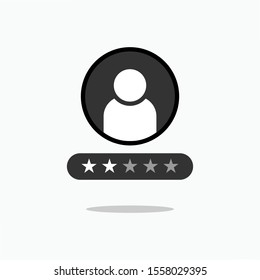 
Rating or Review Icon. Customer Feedbacks Illustrations As A Simple Vector Sign & Trendy Symbol for Design and Sport Websites, Presentation or Application.