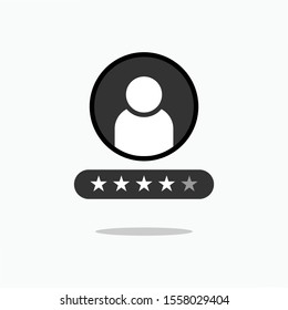 
Rating or Review Icon. Customer Feedbacks Illustrations As A Simple Vector Sign & Trendy Symbol for Design and Sport Websites, Presentation or Application.