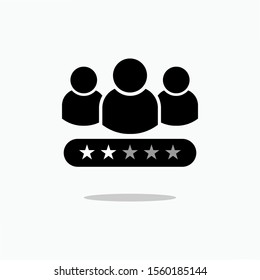 
Rating or Review Icon. Customer Feedbacks Illustrations As A Simple Vector Sign & Trendy Symbol for Design and Sport Websites, Presentation or Application.