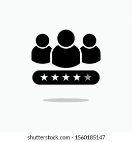 
Rating or Review Icon. Customer Feedbacks Illustrations As A Simple Vector Sign & Trendy Symbol for Design and Sport Websites, Presentation or Application.