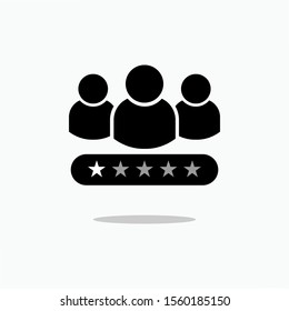 
Rating or Review Icon. Customer Feedbacks Illustrations As A Simple Vector Sign & Trendy Symbol for Design and Sport Websites, Presentation or Application.