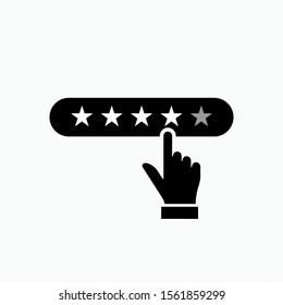 Rating or Review Icon. Customer Feedbacks Illustrations As A Simple Vector Sign & Trendy Symbol for Design and Sport Websites, Presentation or Application.