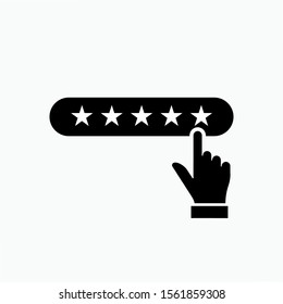 Rating or Review Icon. Customer Feedbacks Illustrations As A Simple Vector Sign & Trendy Symbol for Design and Sport Websites, Presentation or Application.