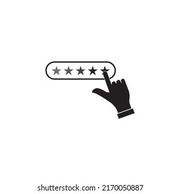 Rating or Review icon. Illustration of Customer Feedback As Sign. Simple Trendy Vector