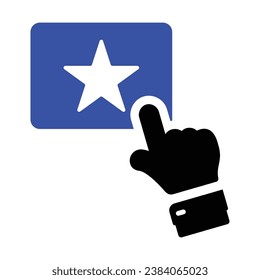Icono de revisión de calificaciones, gráficos vectores