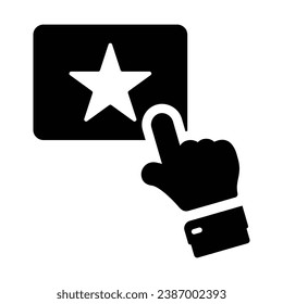 Icono de revisión de calificaciones, gráficos vectores