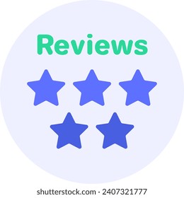  rating reviews modern icon clipart illustration