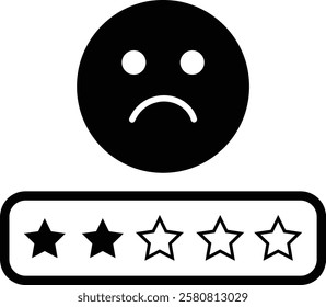 Rating Satisfaction icon. vector of Emotion Smiles Excellent, Good, Normal, Not Good, Bed, Credit Rating and Service, Survey approval user rating star elements. isolated on transparent background