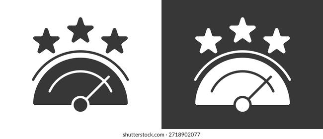 Colección De Vector Del Conjunto Del Icono De La Escala Aislada En Blanco Y Negro