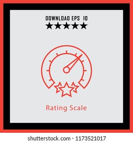 Rating Scale  line icon