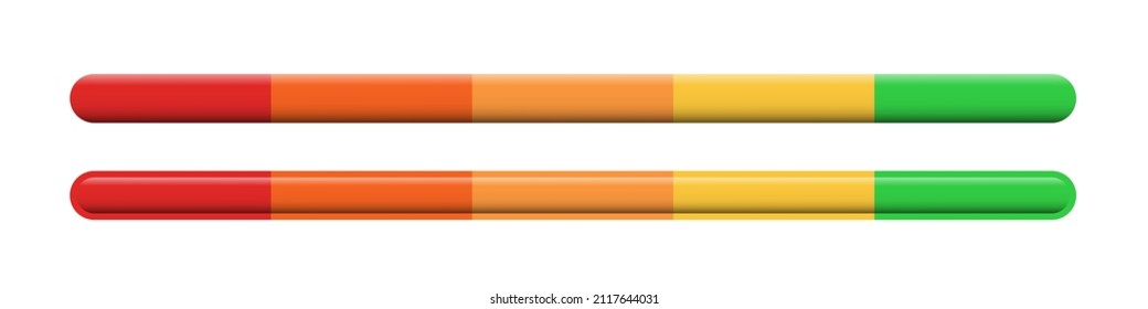Rating scale or pain scale. Scale for questionnaires. Vector clipart isolated on white background.