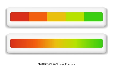 Rating scale or pain scale. Vector clipart isolated on white background. 3d clipart.