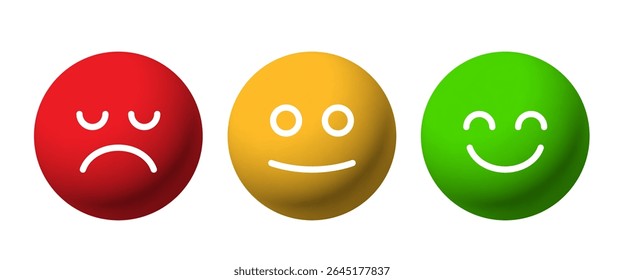 Rating scale or pain scale. Vector clipart isolated on white background.