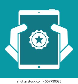 Rating sign - Vector flat minimal icon