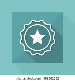 Rating sign - Vector flat minimal icon