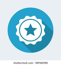 Rating sign - Vector flat minimal icon