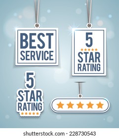 Rating signs. EPS10.