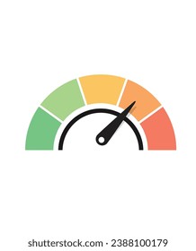 Rating Speed Meter Icon - Vector Stock Illustration stock illustration