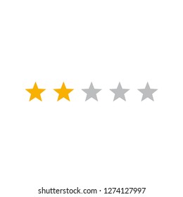 Rating star gold icon vector