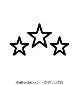 Rating Star Icon for Customer Reviews, Quality Assessments, and Performance Evaluations Illustrations