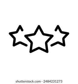 Rating star icon design in filled and outlined style