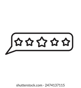 Rating Star Icon Ideal for Reviews and Feedback Illustrations