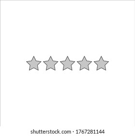 icono de la estrella de clasificación. ilustración para diseño web y móvil.