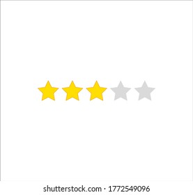 rating star icon. illustration for web and mobile design.