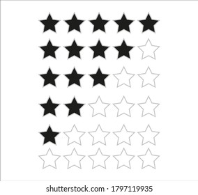 rating star icon. illustration for web and mobile design.