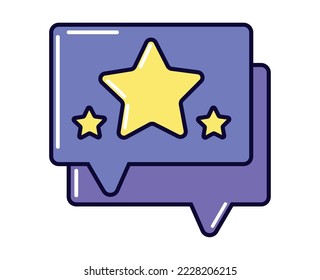 icono de estrella de clasificación aislado plano