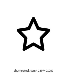 vector de icono de estrella de clasificación para cualquier propósito