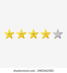 Rating star for recomended seller, four star