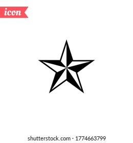 Rating star symbol. Vector illustration EPS 10.