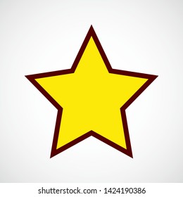 Rating Star. Vector Color Icon