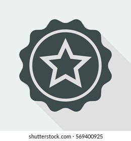 Rating star - Vector flat minimal icon
