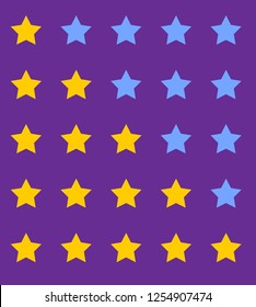 rating star, vector for user interface