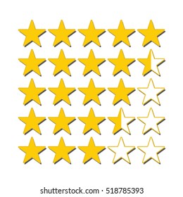 1,188 Half star rating Stock Vectors, Images & Vector Art | Shutterstock