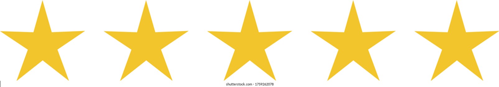 Rating stars or 5 rate review vector web ranking star signs