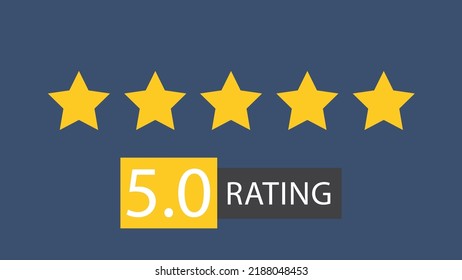 Rating stars badges. 5 stars rating. User reviews and feedback concept. Vector illustration.