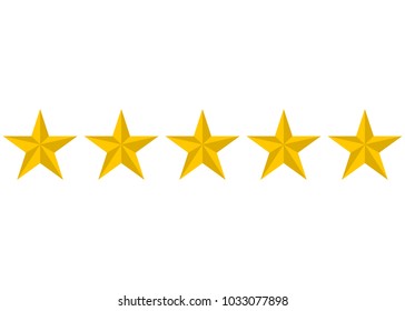 Rating stars concept