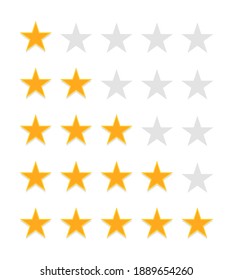 Rating stars. Feedback. Customer review.